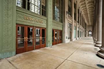Fotobehang Chicago Union Station Entrance. © rudi1976