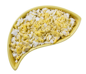 Chicken boiled eggs chopped