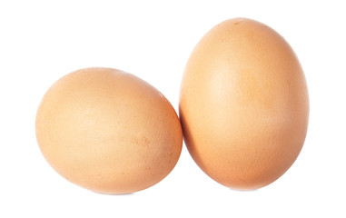 two brown eggs
