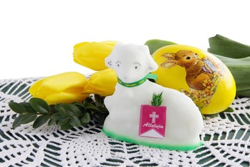 easter white sugar lamb