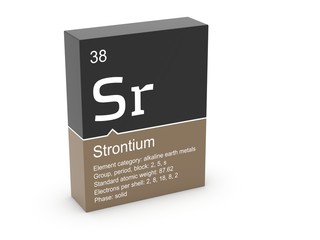 Strontium from Mendeleev's periodic table