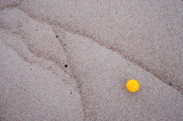 sea beach sand background and ball