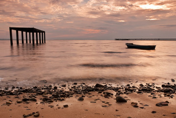 On the tropical beach