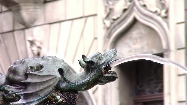 ancient fountain in Luzern