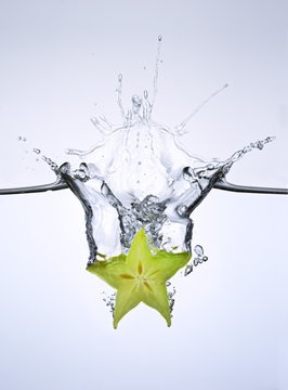Carambola slice in water