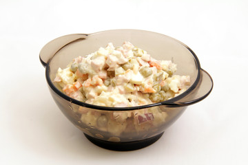 plate with a popular salad