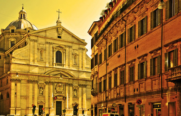 Obraz premium La chiesa del Santissimo Nome di Gesù, Roma