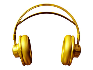 golden headphone