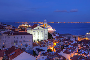 St Stephen Church, Alfama, Lisbon, Portugal