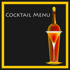 Vintage Cocktail Menu Template