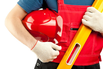 Construction worker in uniform