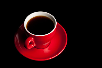 coffee black in background