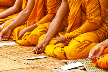 Monk in temple