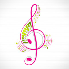 Floral Musical Note