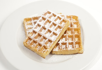 Waffeln  mit Zucker