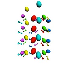 Colorful Easter eggs to Easter.