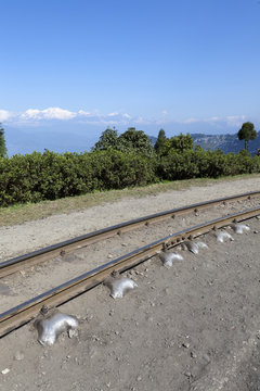 Darjeeling Toy Train Track With Himalaya