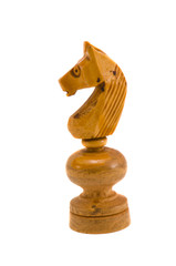 isolated wooden old chess knight © Alis Photo