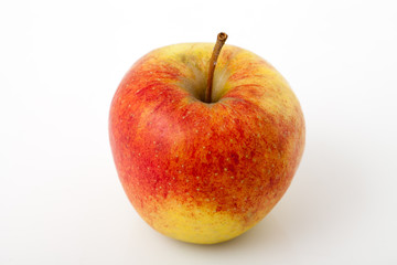 red apple on a white background