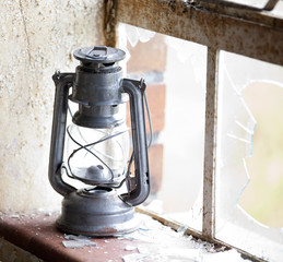 Old oil lamp