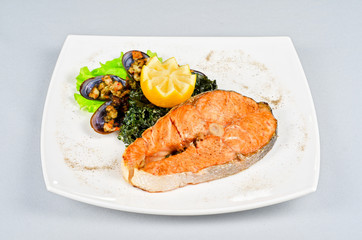 salmon steak