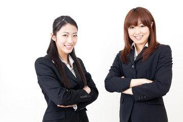 a team of asian businesswomen