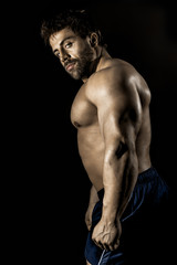 Fototapeta na wymiar bodybuilding man