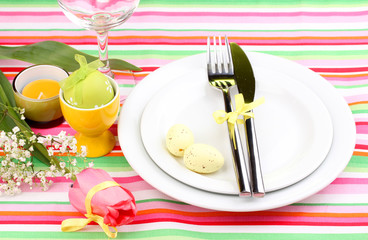 Easter table setting