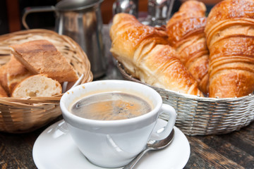coffee and croissants