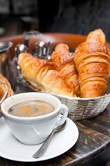 coffee and croissants