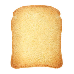Toast loaf on white, clipping path included