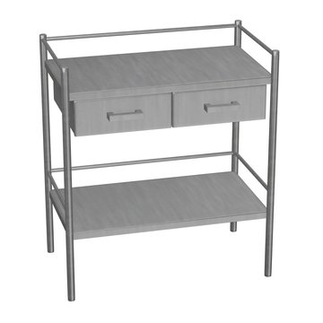 3d render of hospital table