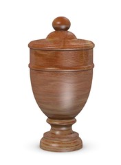3d render of urn for ashes