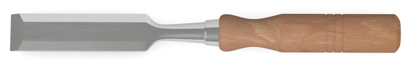 3d render of wood chisel