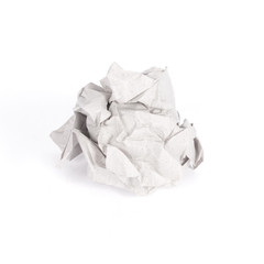 recycled crumpled paper