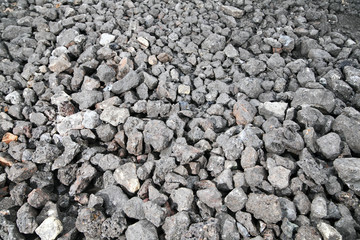 Close-up of Crushed rock / gravel