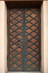 close-up image of ancient doors