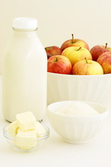 fresh apple pie ingredients