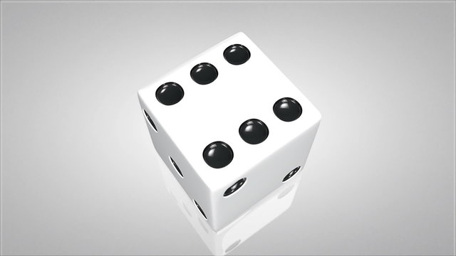 3D dice turn around 03
