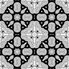 abstract ethnic vector seamless background