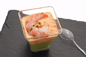 Gambas en verrine