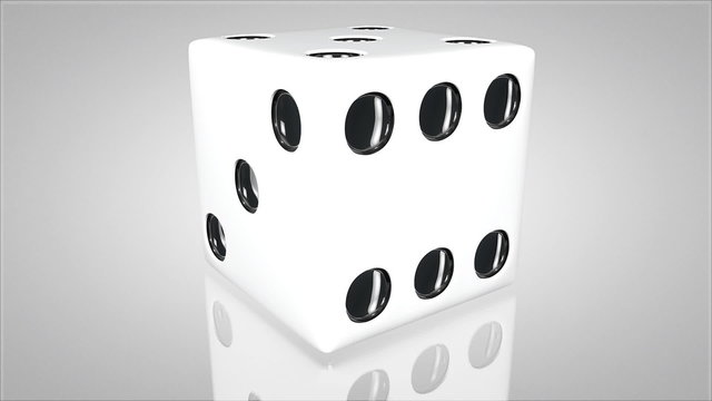 3D dice turn around 02