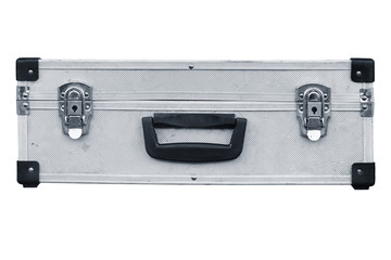 Used aluminum suitcase