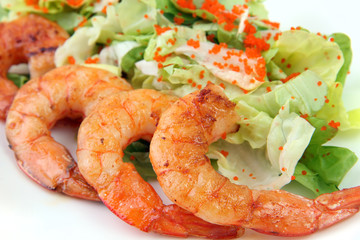 sashimi ebi close up