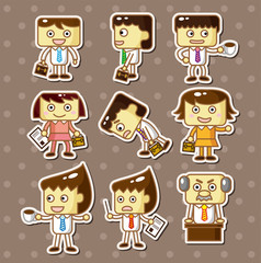 office worker stickers