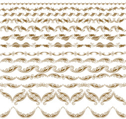 Horizontal elements decoration vector