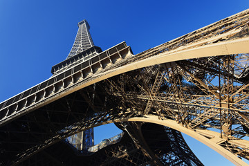 view of famous Eiffel tower