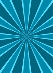 Star burst in blue shades