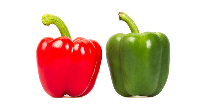 Green and red pepper