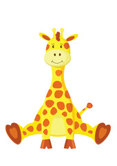 Fototapeta na wymiar kid giraffe